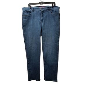 Gloria Vanderbilt Jeans Women’s 16 Short Amanda Blue Stretch Denim 36x28